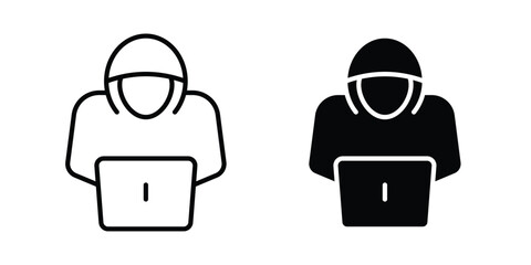 Hacker icon for graphic design projects and web designs © nancy
