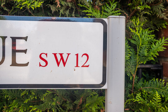 LONDON - SW12 postcode sign in South West London