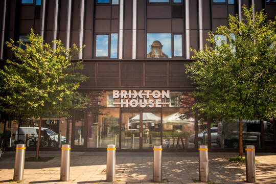 LONDON -  Brixton House &ndash; Modern office and cultural building on Coldharbour Lane in Brixton.