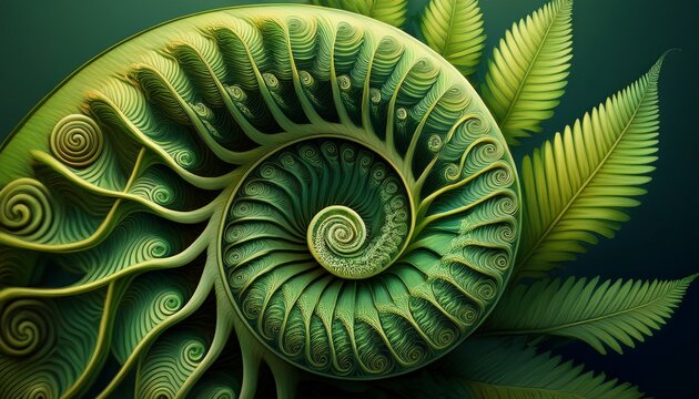 Minimalist Fiddlehead Fern Spiral Koru Design Nature S Perfect Geometry