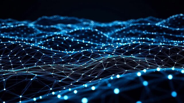 Abstract digital network pattern