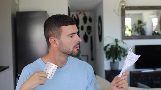 Man worried about his new medication 