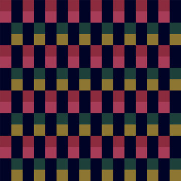 Geometric precision aesthetic, color block tessellation modern seamless vector patterns. Neutral retro colors. Repeatable design for fabric collection, wallpapers,