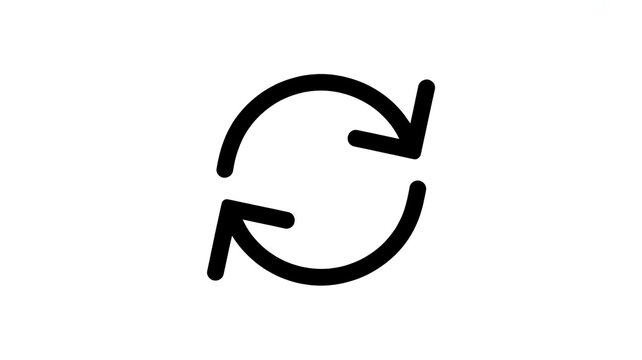 Counterclockwise arrow icon, vector illustration, isolated on transparent background. 