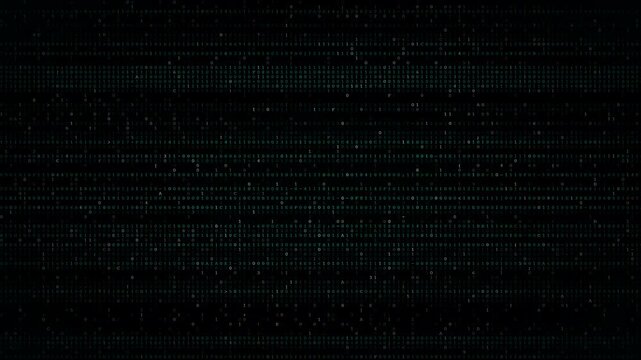 Horizontal Scrolling Binary Code Background - Sideways Digital Data Stream 4K Seamless Loop
