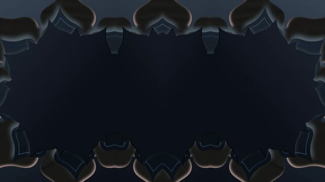 Abstract Pattern in Black and Blue