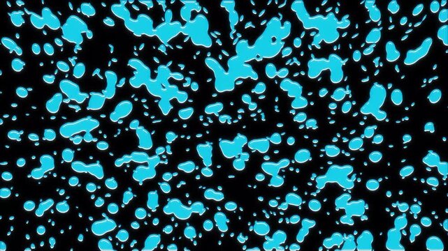 Cartoon splash animation dynamic motion graphic element, 2d cartoon explosion FX with liquid splash, cartoon water splash fx, hand drawn liquid animation on black screen background. 4k video