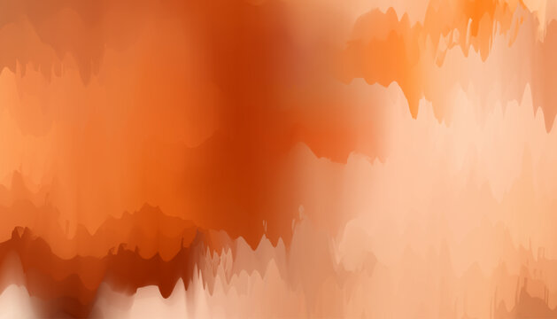 Warm Terracotta Orange Abstract Wash. Organic Fluid Earthy Backdrop