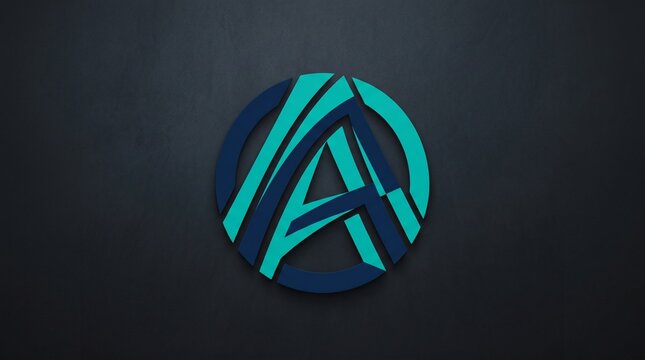 Design a professional symbol-only logo with abstract shapes.