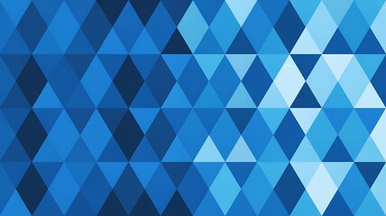 Obraz premium Blue geometric pattern, triangular shapes, abstract background, modern design