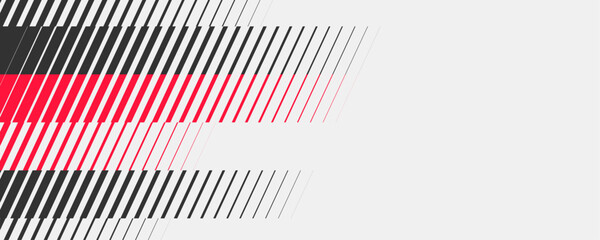 Monochrome red racing speed texture background with technical hatch grid abstract striped linear gradient pattern and dynamic diagonal geometric motion blur, brutal abstract halftone on white. © Fannaan