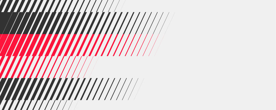 Monochrome red racing speed texture background with technical hatch grid abstract striped linear gradient pattern and dynamic diagonal geometric motion blur, brutal abstract halftone on white.
