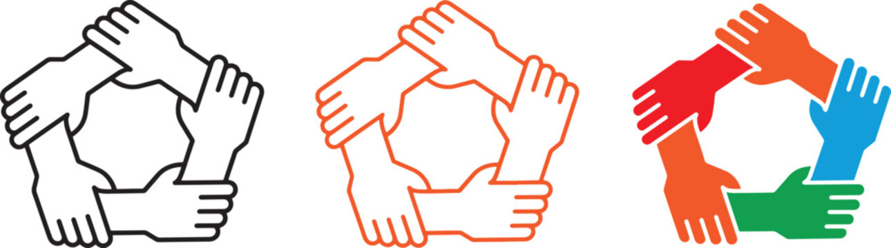 Teamwork icon vector. teamwork, collaboration, and community symbol. vector illustration more gorgious
