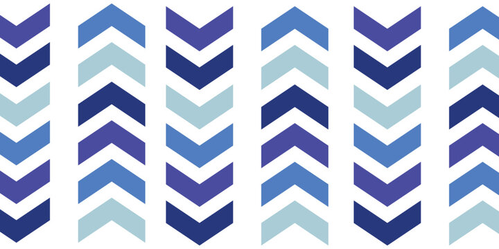 Blue chevron arrow symbols for intuitive upward and downward navigation, suitable for user interface elements and data sorting in digital applications
