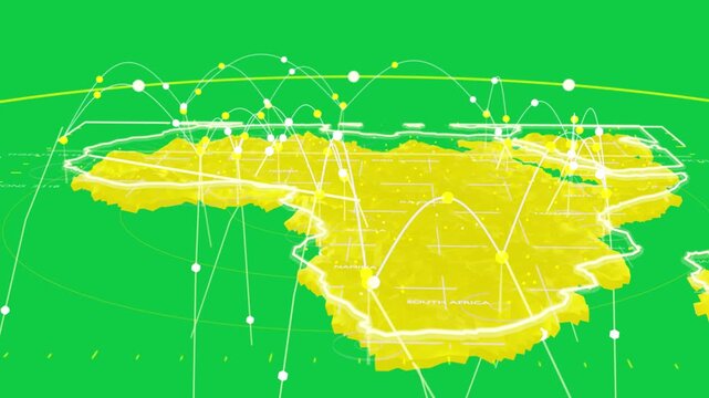 Starting holo Africa map arcs rising nodes moving beams up camera tilting cybergrid transparentbg