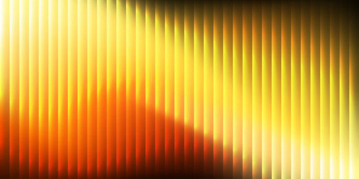Golden Yellow Background Glass Texture for Ribbed Glass Gradient and Effect Pattern Abstract, Background Glitch Soft with Linear Light Prism and Vibrant Geometric. Stripes Glass with Fluted Poster
