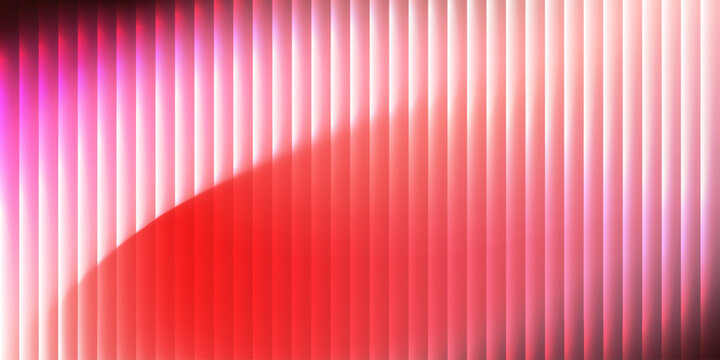 Red Background Glass Texture for Ribbed Glass Gradient and Effect Pattern Abstract, Background Glitch Soft with Linear Light Prism and Vibrant Geometric. Stripes Glass with Fluted Poster