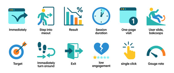 Fototapeta premium Health and Wellness Icons Focus on Main Subject.