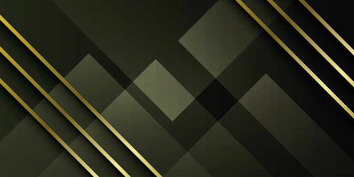 Abstract background with overlapping square patterns and elegant gold line decoration. Luxurious design with sparkling minimalist gold lines. EPS. 3