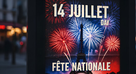 Paris Bastille Day Fireworks Eiffel Tower Celebration 14 Juillet Fete Nationale