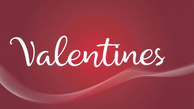 Clean Thin Sans Serif Valentine Text Opacity Wave for Modern Minimalist Concepts