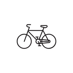 Obraz premium a bicycle with circular wheels, triangular frame, and pedal area, stylized illustration symbolizing cycling, eco‑friendly travel, and physical activity