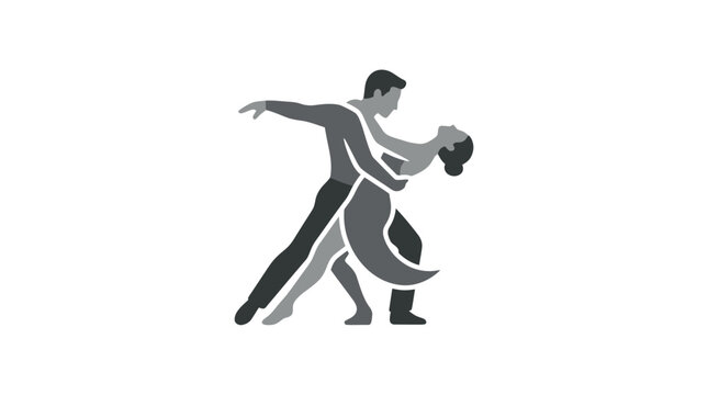 Couple dancing together in harmony.