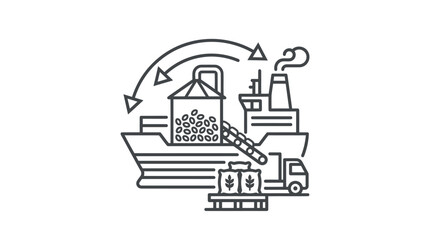 Fototapeta premium Industrial factory production line process.