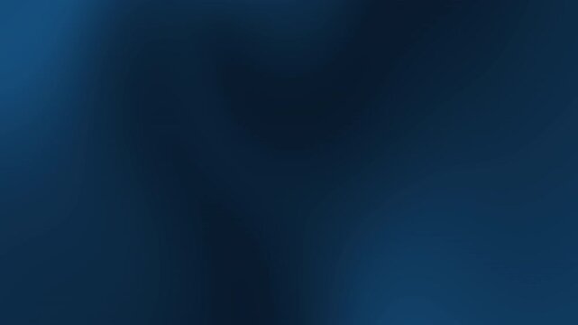 Abstract dark blue gradient background with soft blurred shapes and smooth flowing motion. Modern animated backdrop ideal for technology, branding, presentations, and digital media