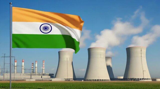 Nuclear power plant in India.