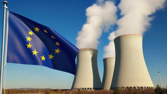 Nuclear power plant in Europe.