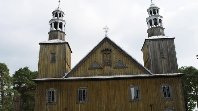 Wooden church St. Anne in Lyse, Poland