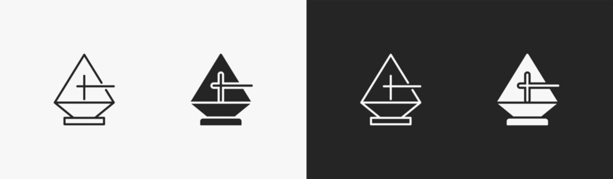 Set of clarity icon in black and white collection
