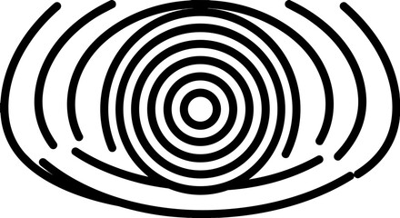 Fototapeta premium Abstract vector Concentric Circular Ripples