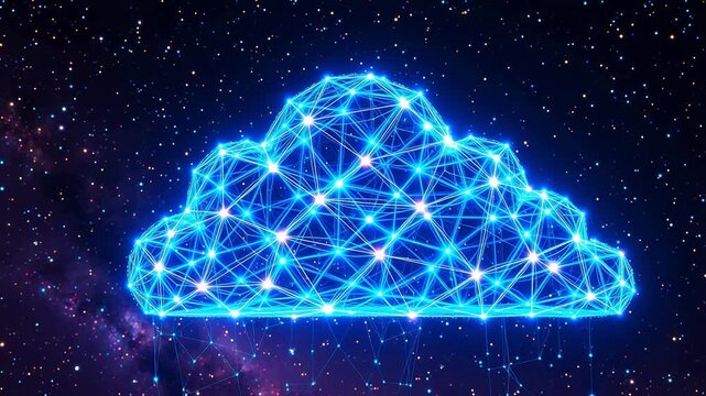 Digital cloud network in space