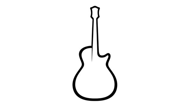 Minimalist black coffee cup icon outline drawing.