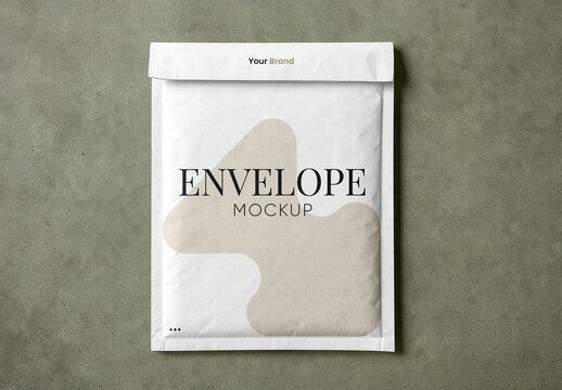 Lying Big Bubble Envelope Mockup