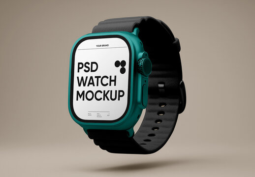 Levitating Smartwatch Mockup