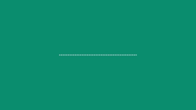 Minimalist loading bar animation on green screen  background, for digital interface, progress 4k video.