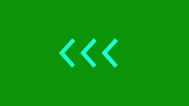 Animated green screen arrow pointer overlay, directional UI motion for digital interface navigation motion green screen 4k video.