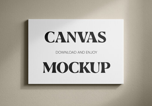 Horizontal Canvas Mockup