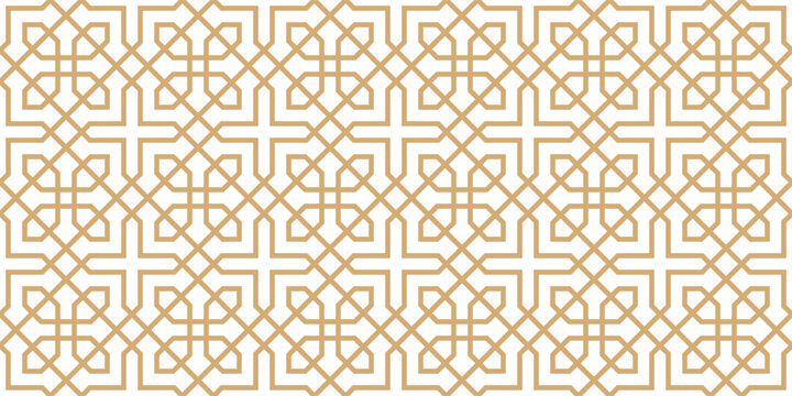 Vector islamic ornament, persian motiff . Seamless ramadan islamic vintage pattern elements . Geometric circular ornamental arabic floral symbol vector .