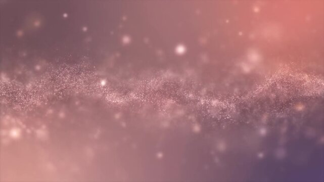 Ethereal Pastel Particles Drifting Slowly in Dusty Rose and Lavender Hues, Full HD Seamless Motion Background