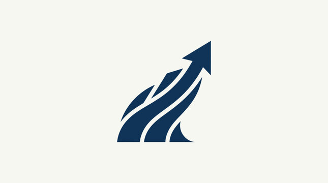 Arrow pointing up growth success.