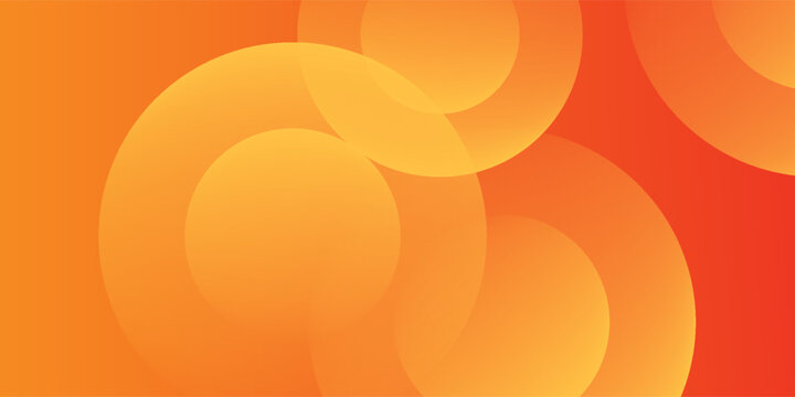 abstract orange circular background. Dynamic sound wave. Design element. Vector illustration