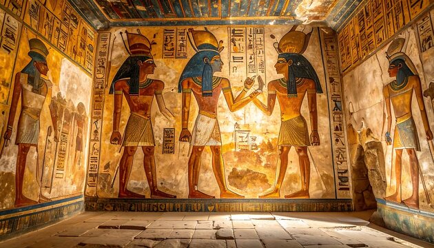 Ancient Egyptian Mural. (1)