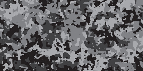 Seamless Classic Camouflage abstract pattern, Military Camouflage repeat pattern design for Army background, printing clothes, fabrics, sport t-shirts jersey, web banners, posters, cards and wallpaper © Maidi