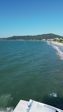 Imagens Aereas da Praia de Canasvieiras Florian&oacute;polis