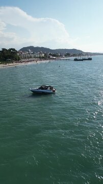 Imagens Aereas da Praia de Canasvieiras Florian&oacute;polis