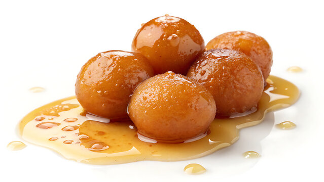 Gulab Jamun, syrup-soaked milk dumplings